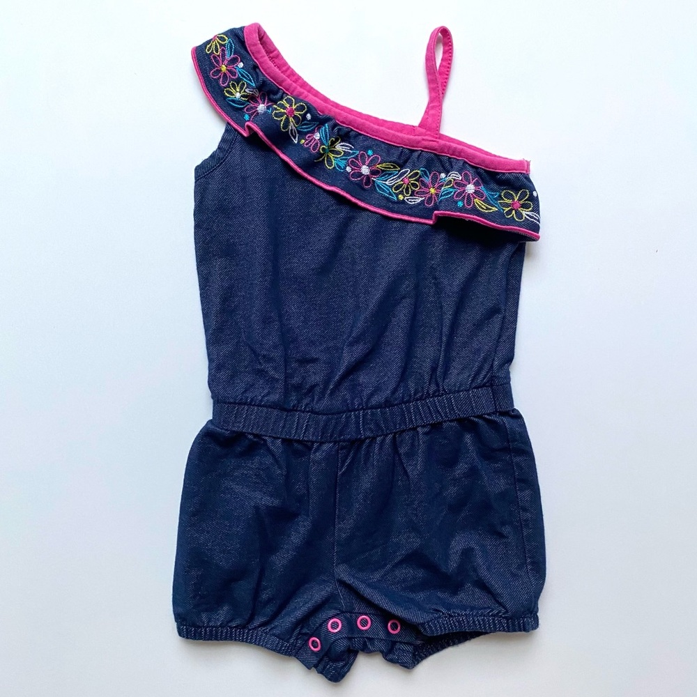 Toddler Girl Children’s Place Tank Floral Romper